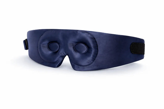 Sleeping Night Mask in navy blue, designed for comfort and relaxation during sleep.